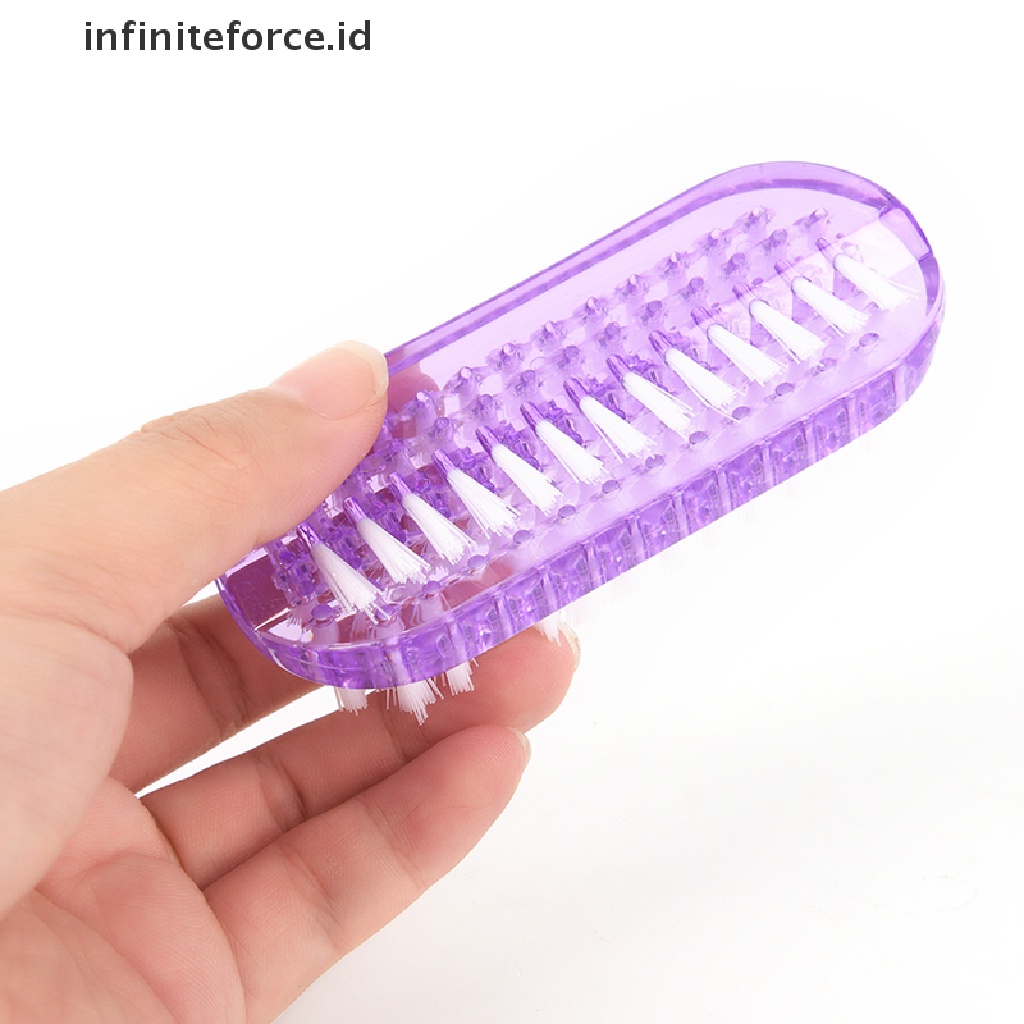 Infiniteforce.id Alat Pembersih Debu Nail Art Dua Sisi Bahan Plastik