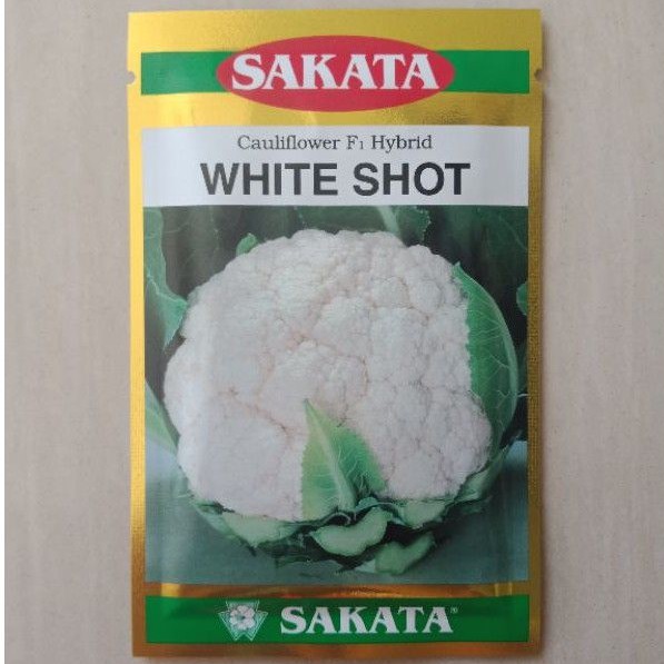 WHITE SHOT Sakata Benih Kembang Kol Tropis Import isi 10 gram Bibit Bunga Brungkul Brokoli Putih