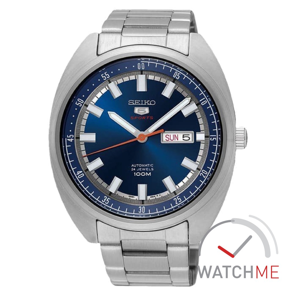 Jam Tangan Seiko 5 SRPB15K1 Automatic Turtle Blue DIal 100m Stainless Steel Original Bergaransi