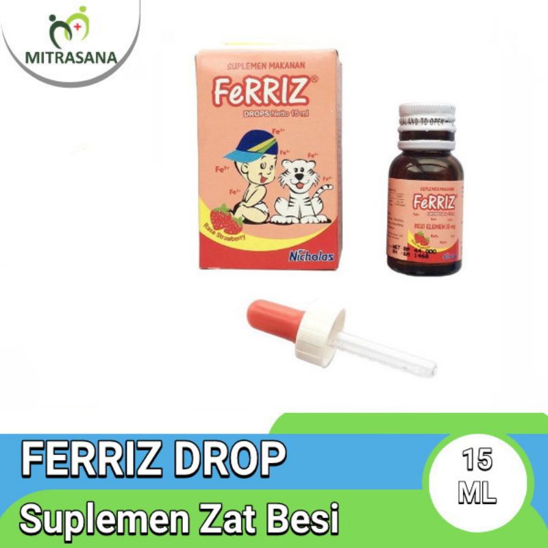 FERRIZ DROP 15 ML - Suplemen Zat Besi Untuk Anak - anak