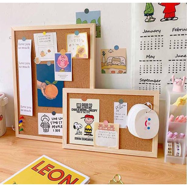 

GROSIR Note Memo Board Shop papan gabus cork board Wood Wall Hanging Message Bulletin Board Frame Notice [julyforud] .,.,.,.,