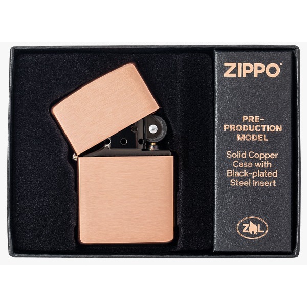 Zippo Classic Solid Copper Insert Black Original 48107 Cooper