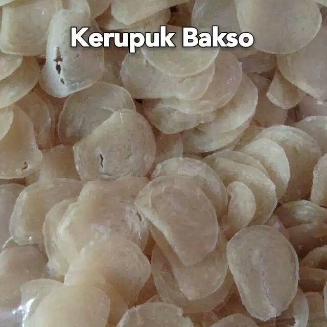 

Kerupuk Bakso Putih Mentah - 500 gram / Renyah