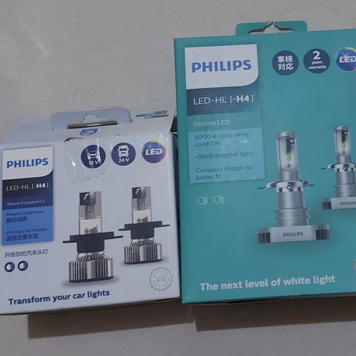 LED PHILIPS H4 ultinon essential lampu mobil HL