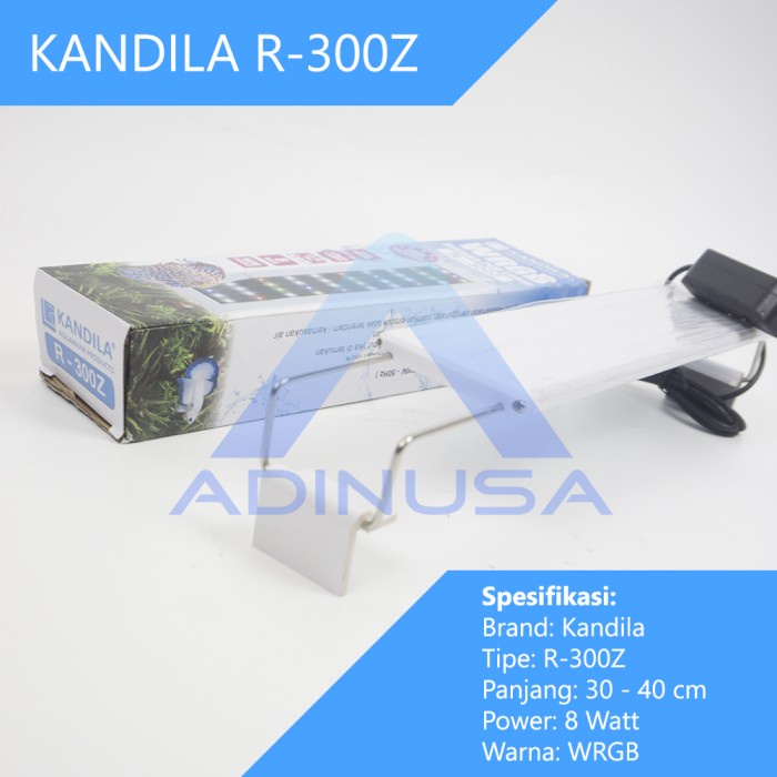 LAMPU ATAS LED KANDILA R-300 Z 8 WATT R-300Z  AQUARIUM AKUARIUM