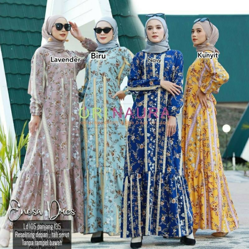 Homey Dress Rayon Viscose Standar Gamis Rayon Visc