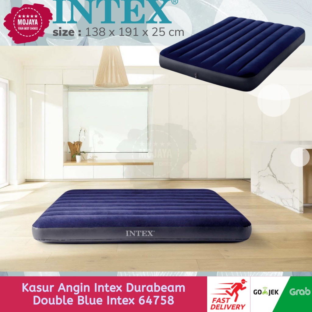 Kasur Angin Intex Durabeam Double Blue Intex 64758