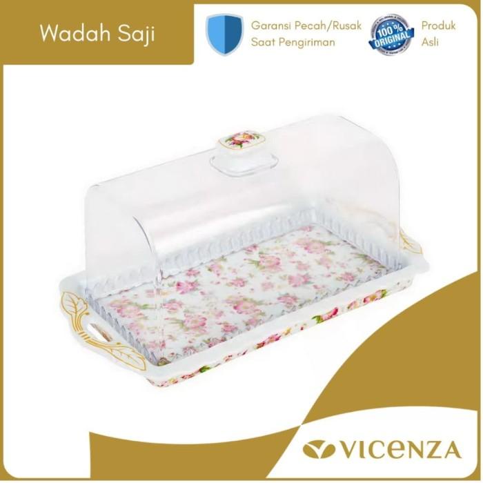 

Vicenza Tempat Kue Persegi Pa176 Motif Melati 039