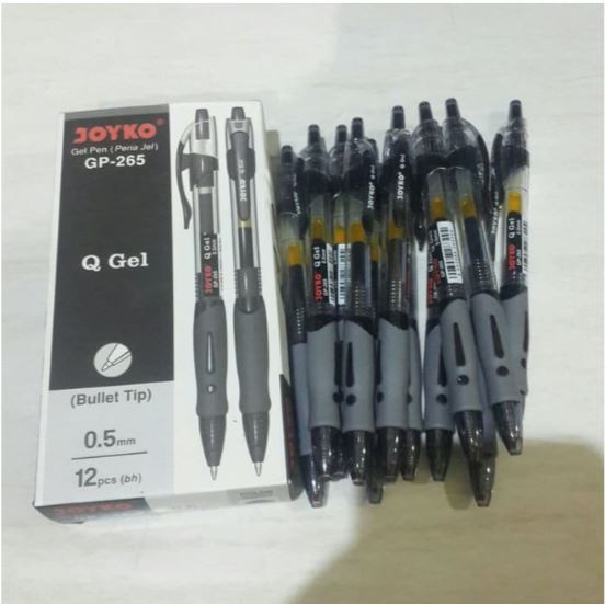 

Pulpen Gel / Gelpen JOYKO Q Gel (GP-265) Warna Hitam