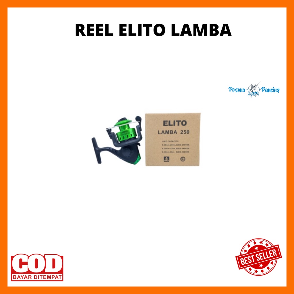 Reel Pancing ELITO LAMBA 250 dengan 6 BEARING ALUMUNIUM SPOOL