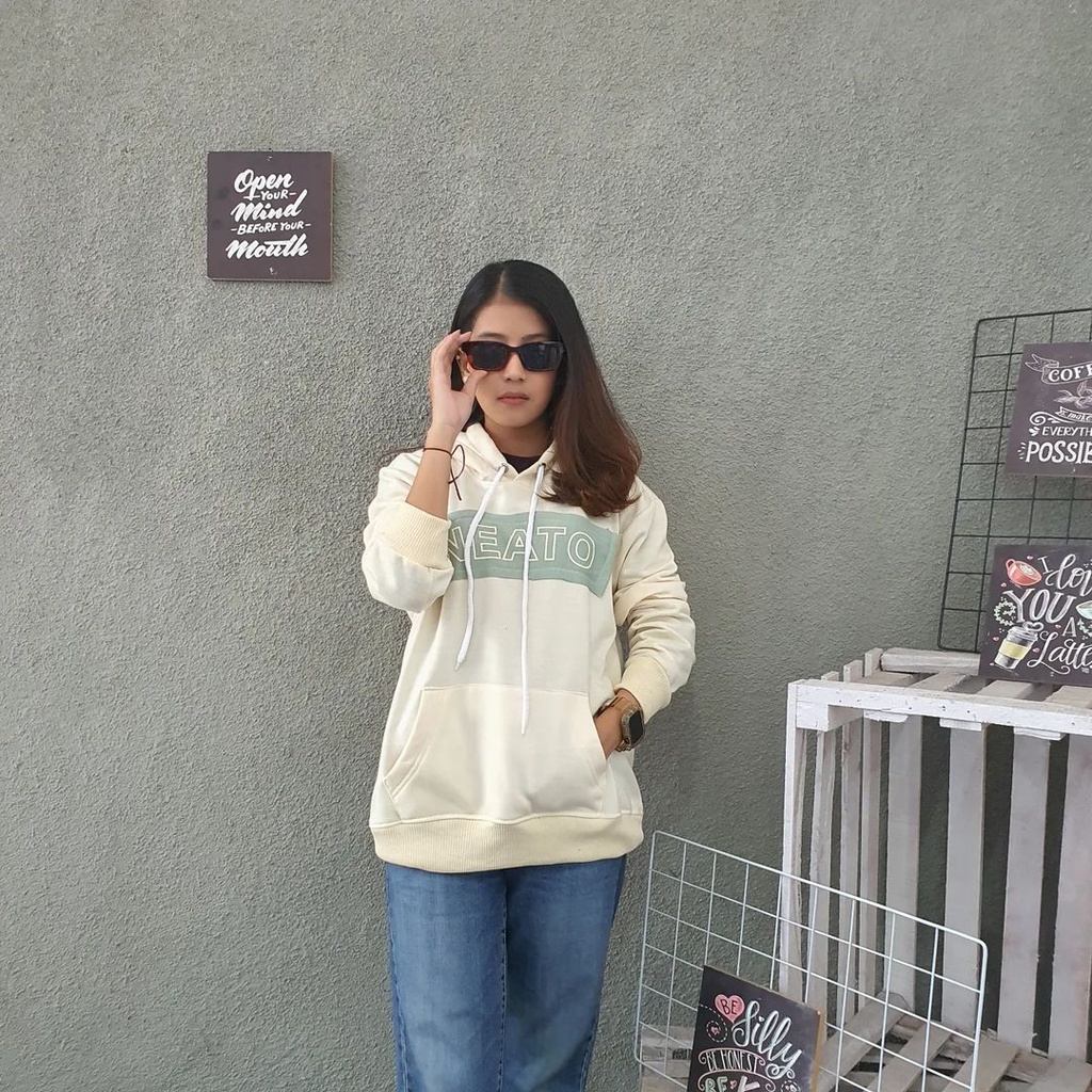 NEATO HOODIE Sweater Hoodie Oversize Pria Wanita | Outerwear Terbaru Kekinian Casual Fashion Korean Style