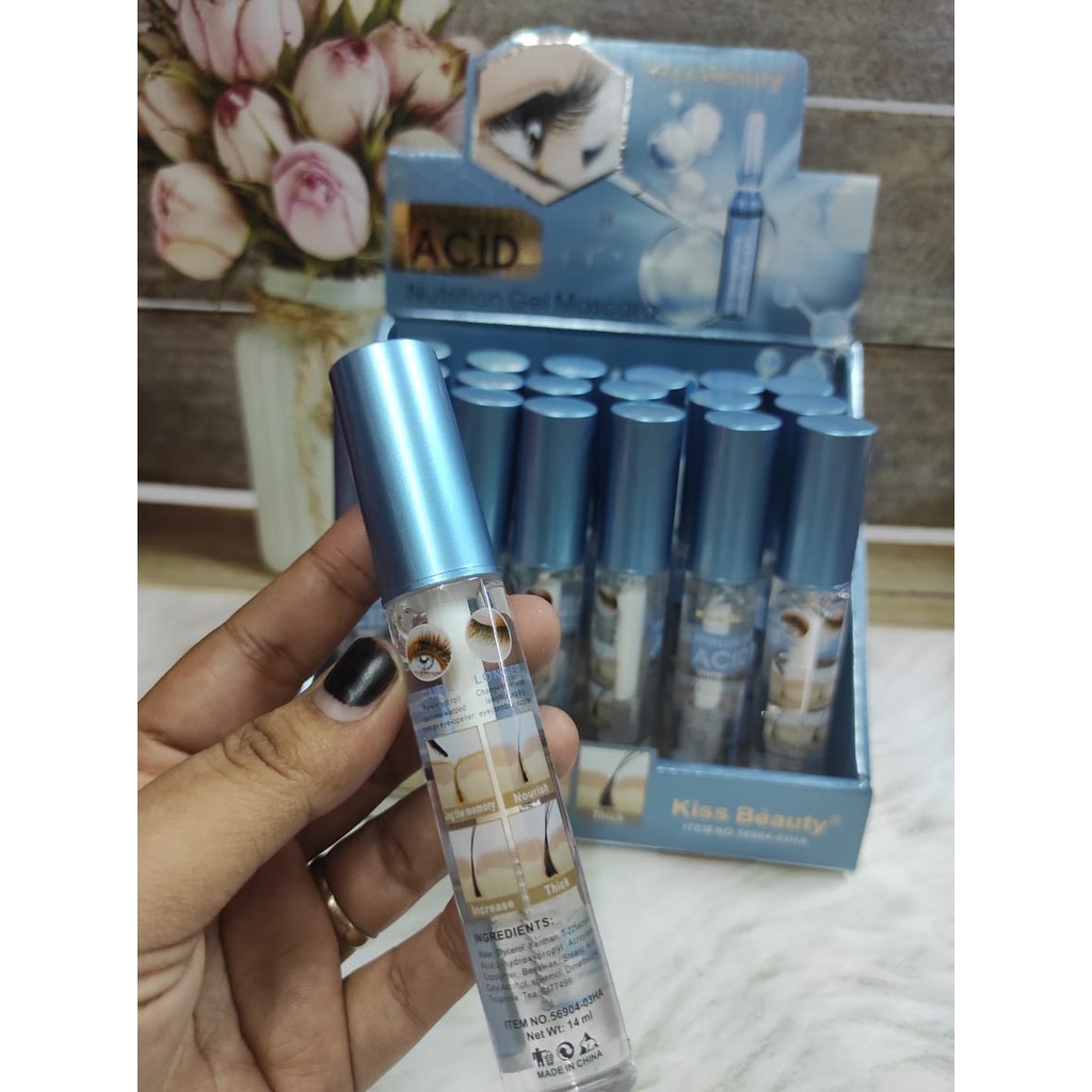 ( 2 PCS ) MASCARA BENING KissBeauty HYALURONIC ACID Chasing Biru