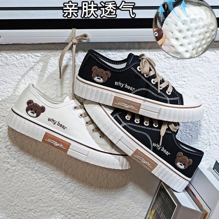 Sepatu Canvas Wanita Import Korea Why Bear China / Sepatu Kets Wanita Korean Style Terbaru