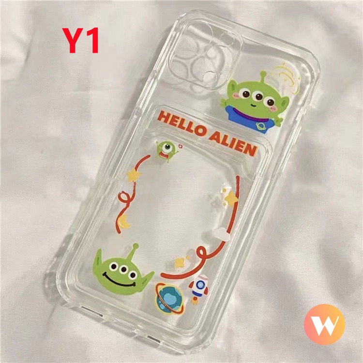 Soft / Hard Case Pelindung Lensa Transparan Motif Kartun Losto Alien Untuk Realme C12 C21Y C25s C25Y C20A C25 C20 C11 2021