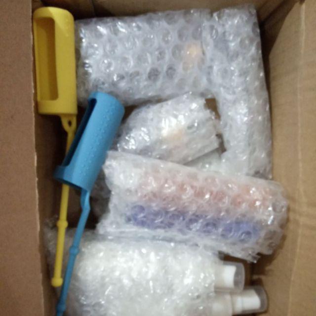 Botol Pipet Kaca Kotak 10ml 30ml 50ml Tutup Gold Hitam - Bottle Dropper Accessories Essential Oil