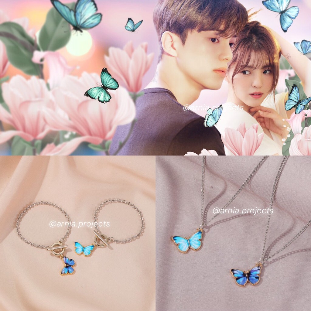 Nevertheless Gelang KupuKupu Kalung KupuKupu Park Jae Eon Yoo Na Bi