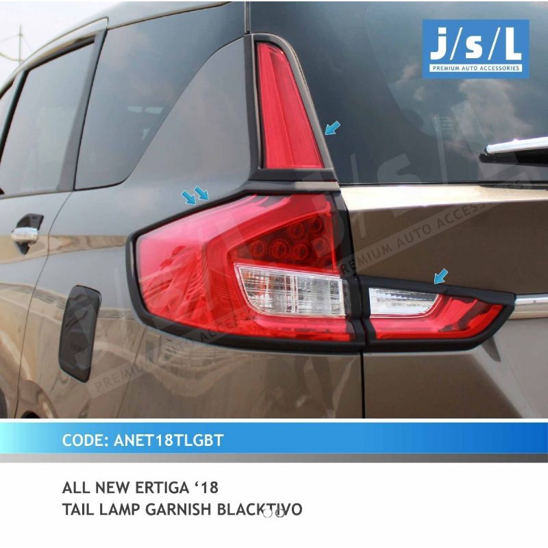 SUZUKI XL7 XL 7 ALL NEW ERTIGA GARNISH BELAKANG HITAM BLACK DOP LIS LIST LAMPU