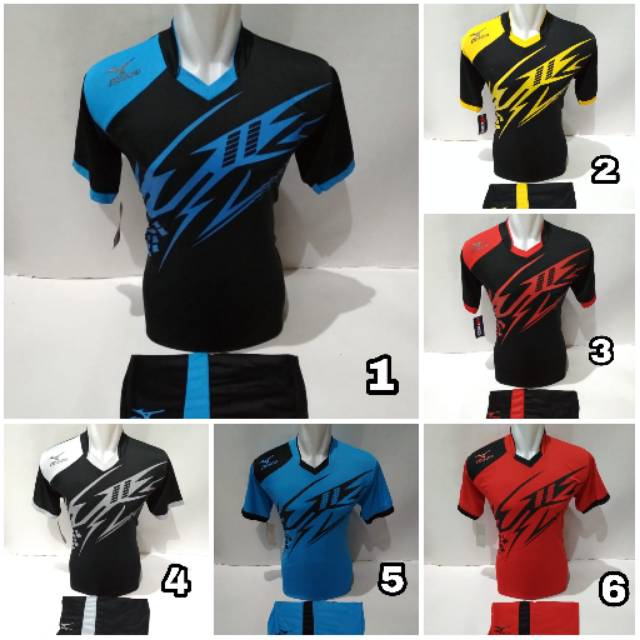 setelan olahraga kaos bola jersey futsal baju volly voli