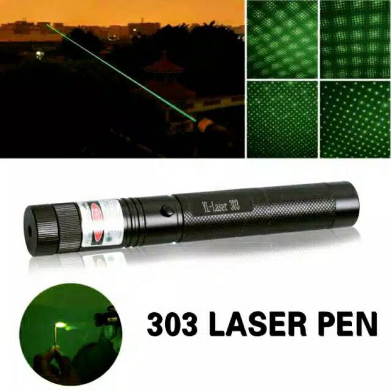 Green Laser Pointer 303 , Laser Bisa Jarak Jauh [ Bisa COD Bayar di tempat ]