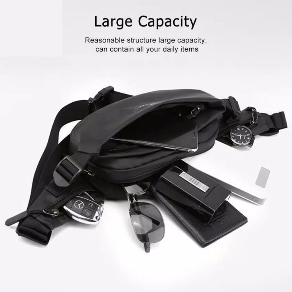 Waistbag Tas Selempang Waist Bag Tas Slempang Tas Pinggang Weistbag Tas Bahu Pria Waterproof R41
