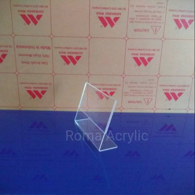 

Acrylic tent holder A6 Landcape - acrylik brosur A6