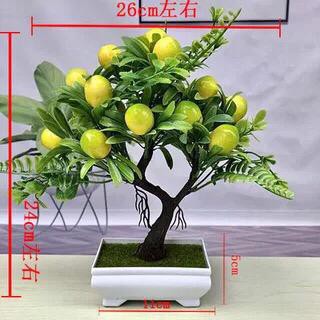 Tanaman Hias Artificial Model Bonsai Dengan Hiasan Buah