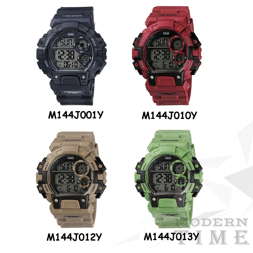 QQ Original M144 series Jam Tangan Pria - Karet - Hitam