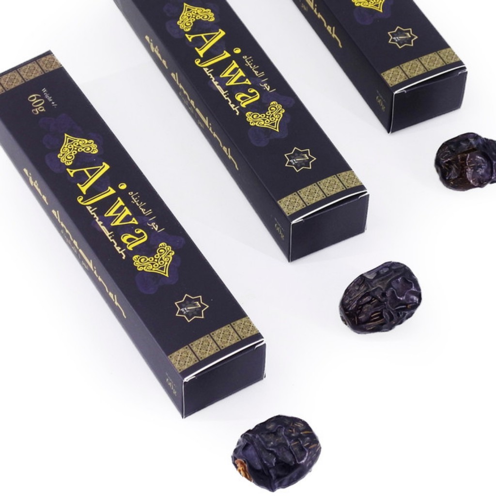 

Kurma Ajwa Premium 7 butir Aliyah Madinah