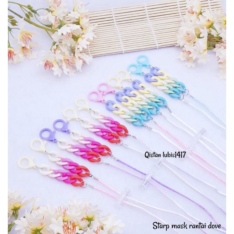 Strap mask rantai dove beli 10 free 2