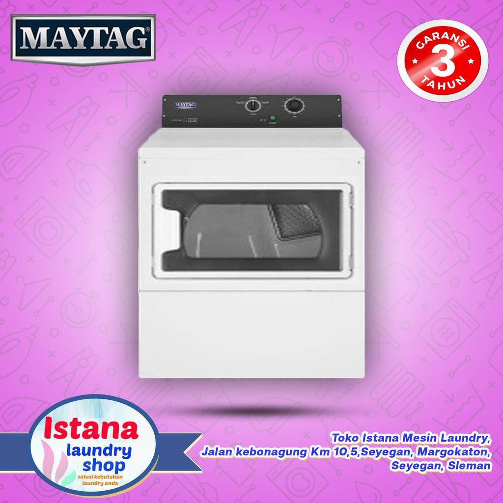 mesin pengering MAYTAG mdg20nwgw pintu kaca
