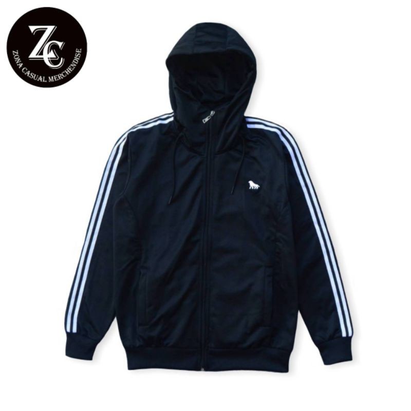 Jaket Tracktop Hoodie Pria Delirium Original