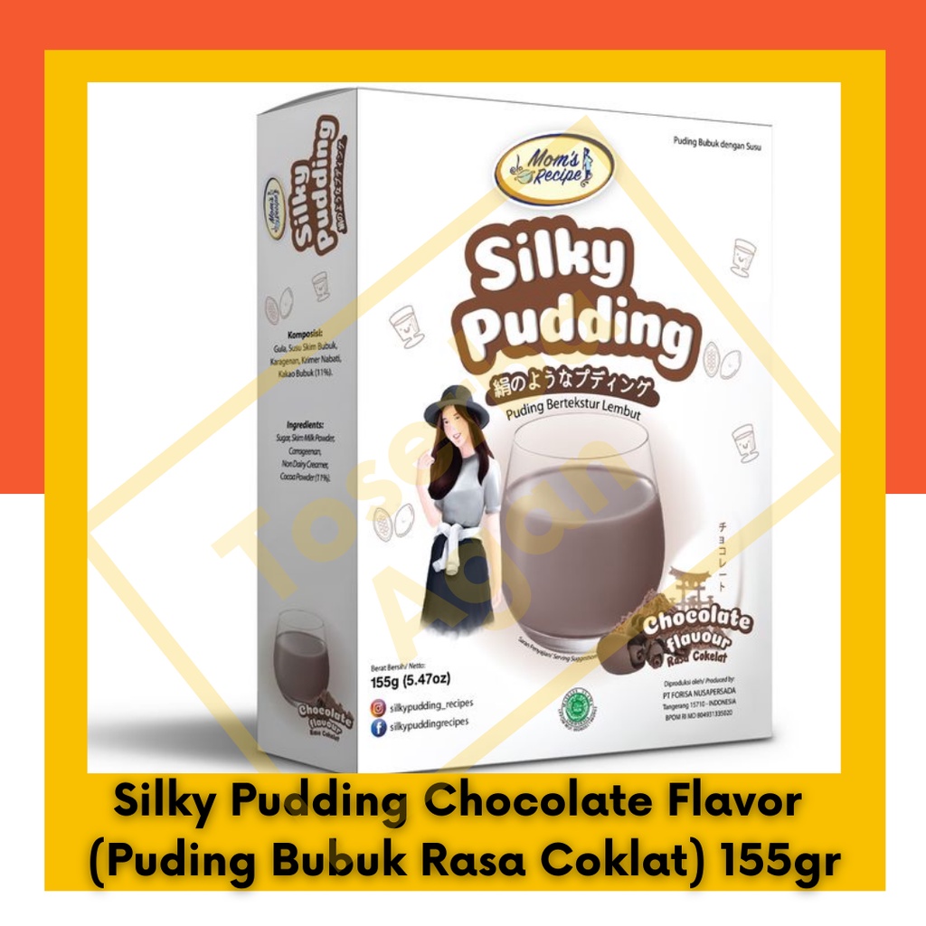 Silky Pudding Chocolate Flavor (Rasa Coklat) 155gr BOX