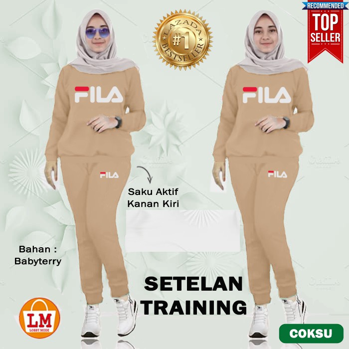 Setelan Olahraga, Training, Senam Wanita TERKINI TERMURAH LMS 03352 03456 03560 03664