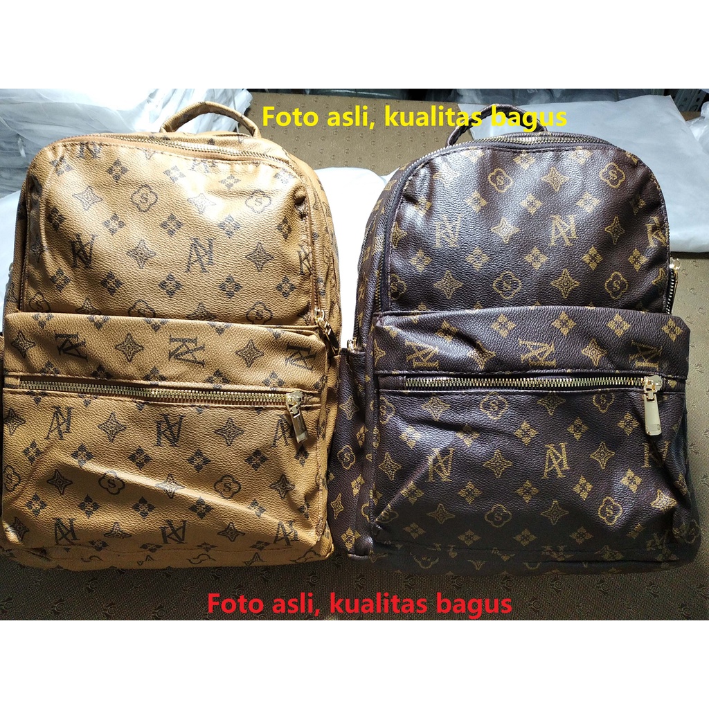 Ransel Wanita  kulit buatan tahan air Besar tas large backpack perempuan tas galas Fashion Travel Backpack beg belakang import ransel  beg sandang Women's Bags Ladies  1130