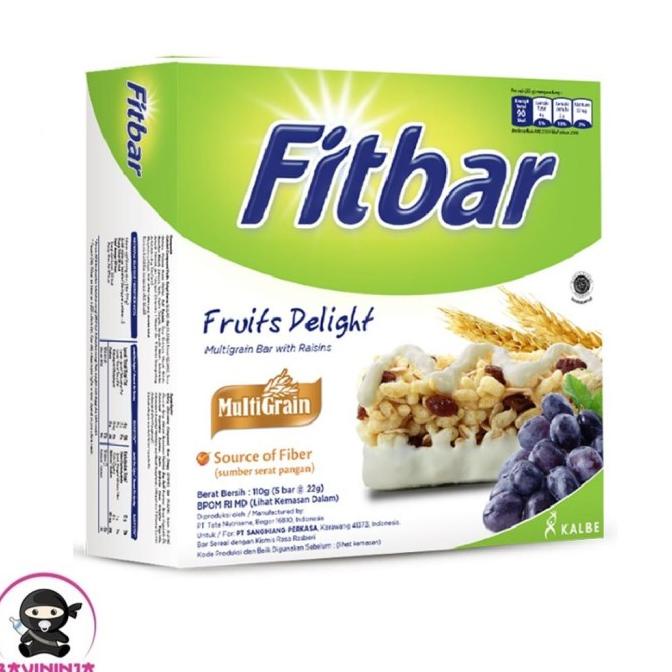 

COD FITBAR Multigrain Fruits 5 x 24 g