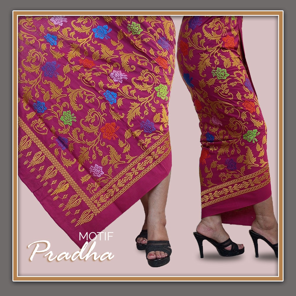 Songket Bali Kamen Songket Bordir Bawahan Kebaya Kain Bali Kamen Lembaran Saput Udeng Bali Murah COD