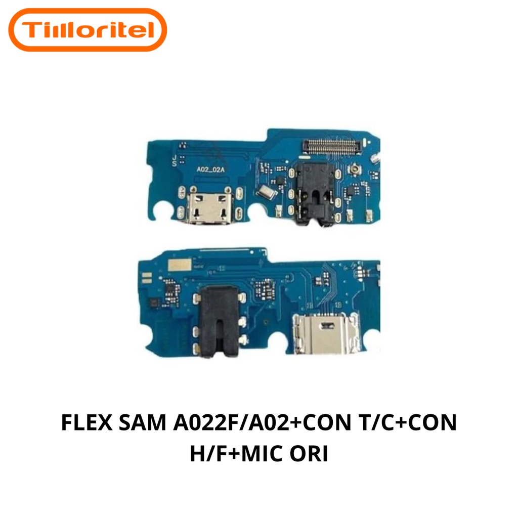 FLEXIBLE SAMSUNG A022F / A02 + CON T/C + CON H/F + MIC ORI