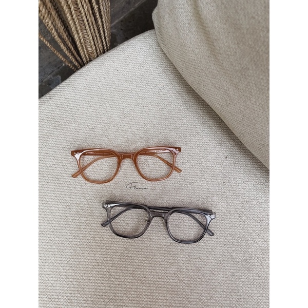 Flavia Eyewear - Kacamata Kala Square Acetat (custom minus, photochromic, blueray, bluechromic dan photobrown)