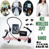 Mic wireless Imam jepit Clip on dibaju mic wireless bando aiwa