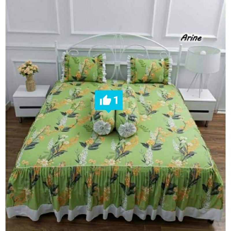 Sprei Rumbai Pengantin Katun Lokal Motif Arine by Katun Esra,