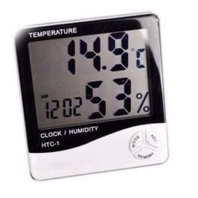 HTC-1 Alarm Clock Hygrometer Thermometer Suhu Jam Digital