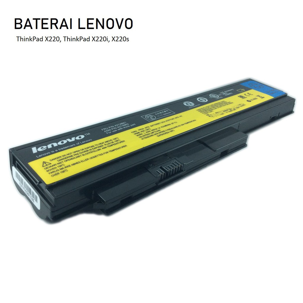 Batre Baterai Original Laptop Lenovo ThinkPad X220, ThinkPad X220i, X220s Series - 100607
