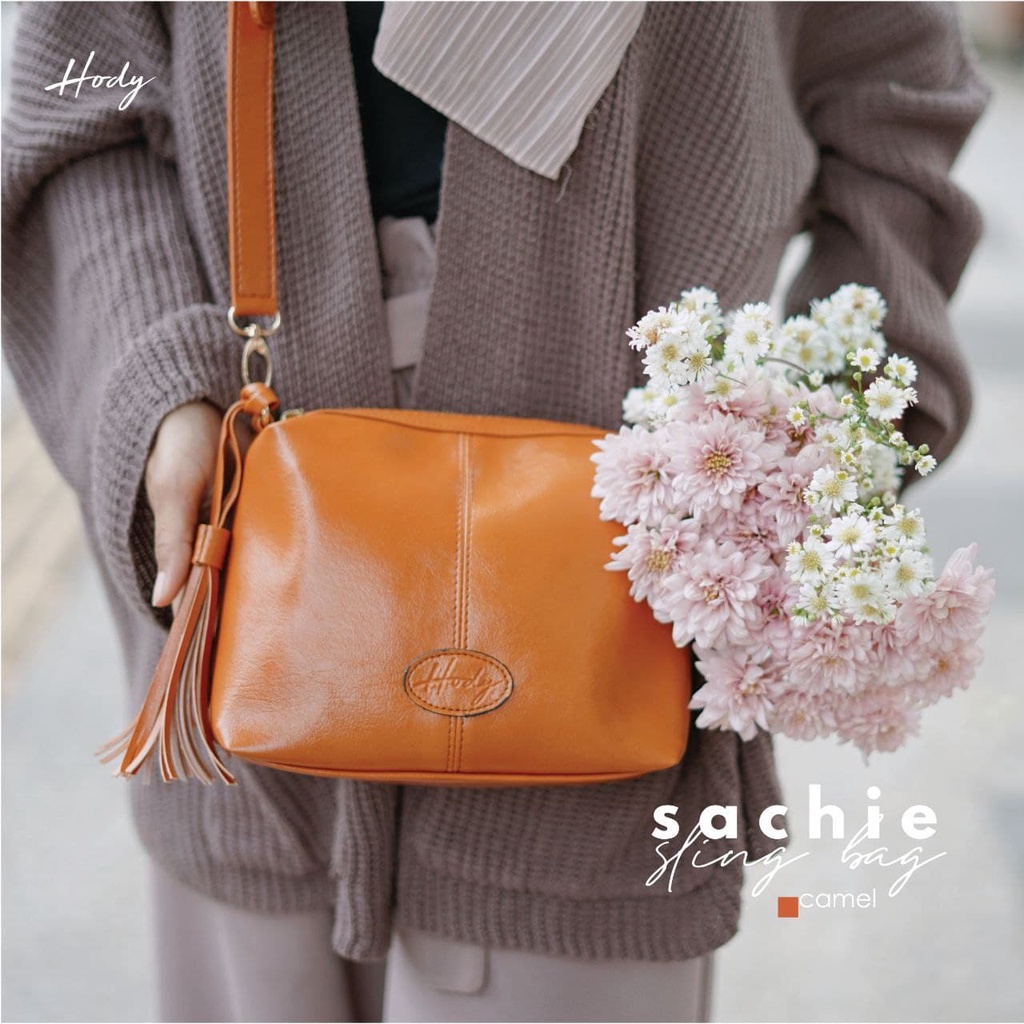 Hody Sachie Sling Bag Quality Premium - Tas Selempang Wanita Waterproof - Tas Kulit