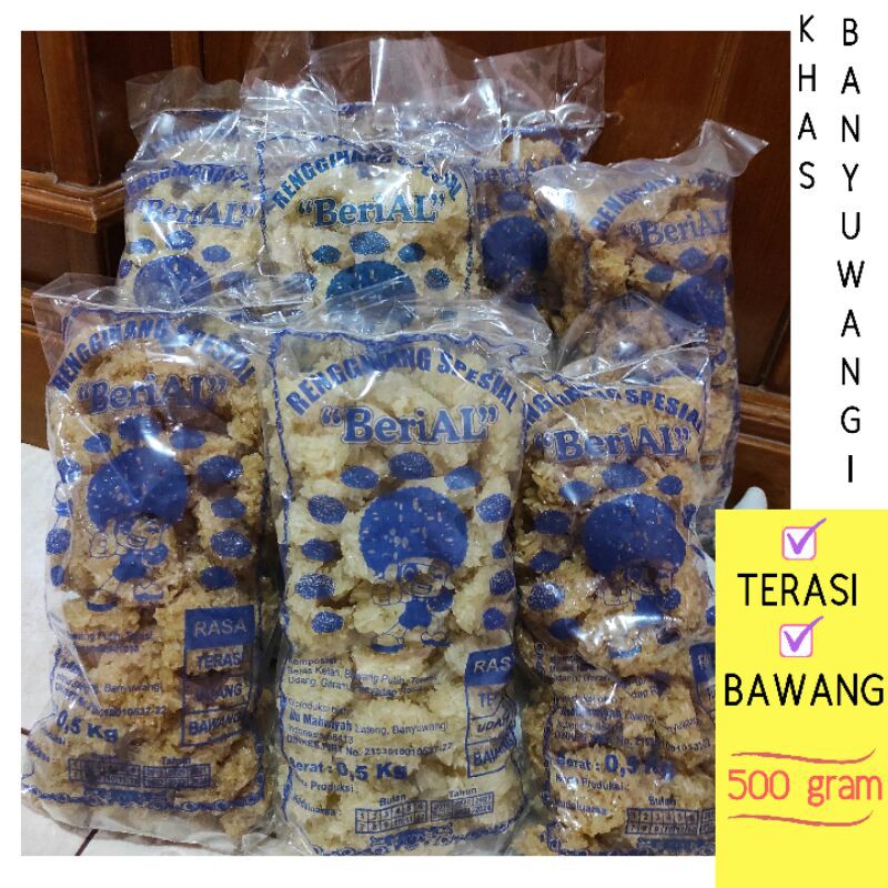 

RENGGINANG 500GRAM MENTAH RASA TERASI DAN BAWANG OLEH-OLEH KHAS BANYUWANGI JAJAN LEBARAN ENAK