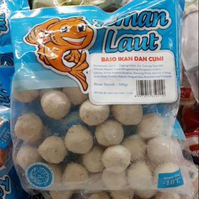 

Teman Laut Baso Ikan dan cumi 500gr