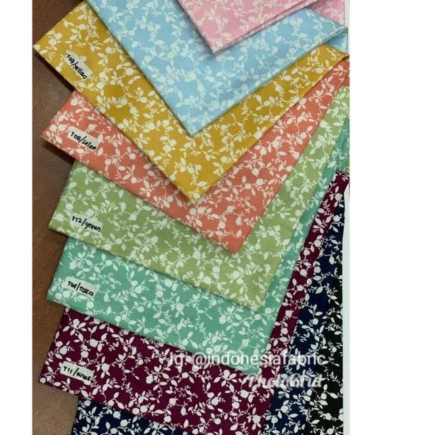 ❇ KAin Bahan Meteran KAtun Jepang Tokai Senko Motif Furano ✬