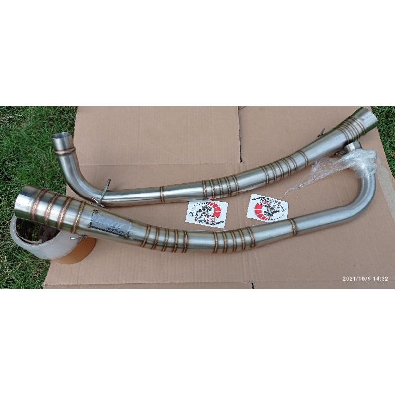 leher pipa knalpot racing bebek sleepe nginge bore up 130 150cc 200cc jupiter z smash grand vega r s