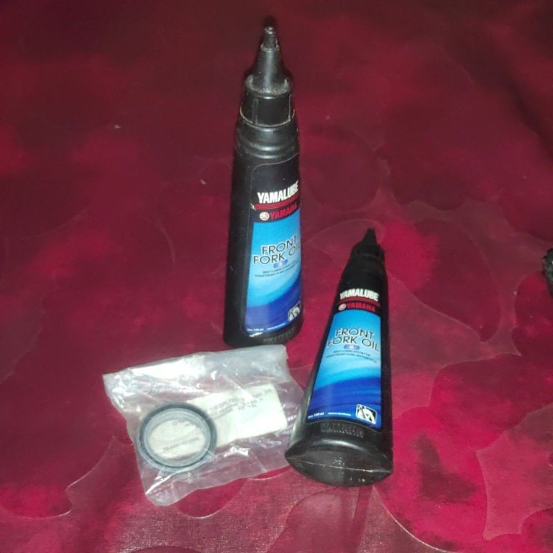 1 Paket Yamalube Front Fork Oil + Seal Shock depan Vixion