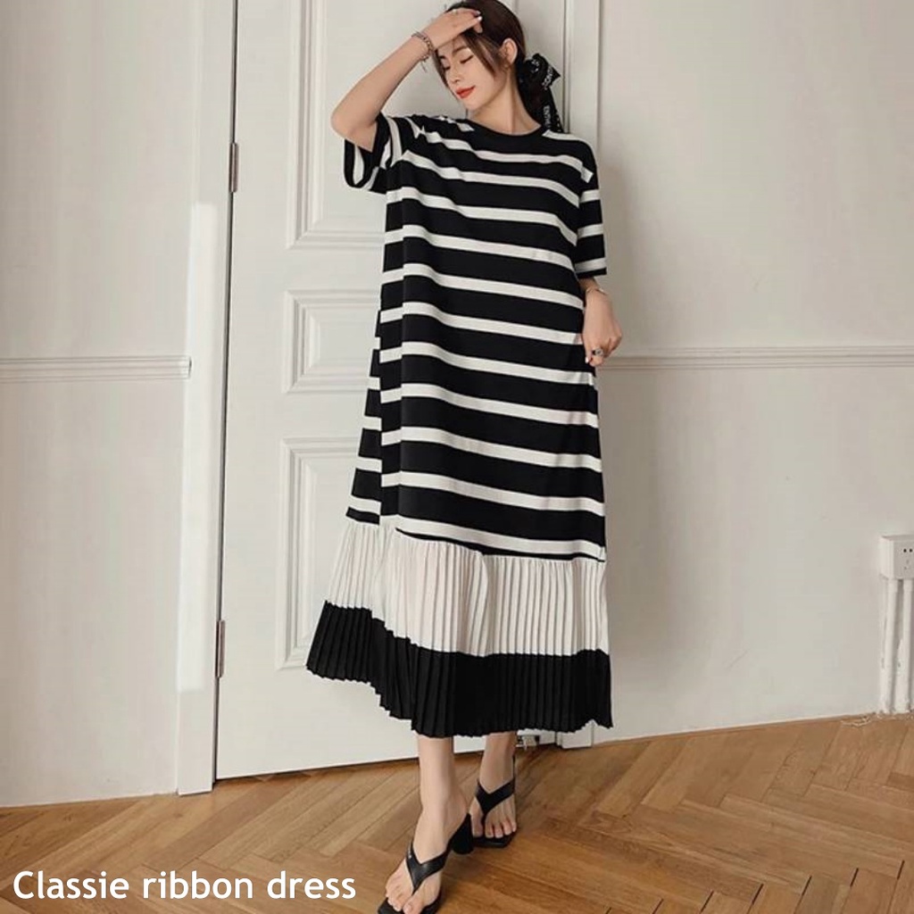 Classie ribbon dress - Thejanclothes