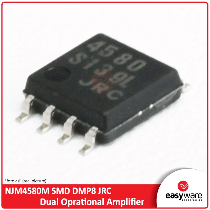 NJM4580M SMD DMP8 JRC Dual Oprational Amplifier - NJM4580 JRC4580